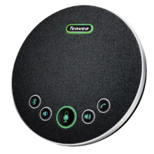 TENVEO Microfoni per Conferenze , Altoparlanti per Conferenze Wireless, Rilevamento Vocale A 360 con 4 Microfoni con Cancellazione del