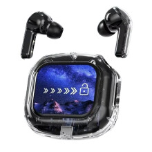 Écouteurs Sans Fil , Écran LCD Couleur Tactile Intelligent, Réduction Du Bruit, Stéréo, Hi-Fi, B