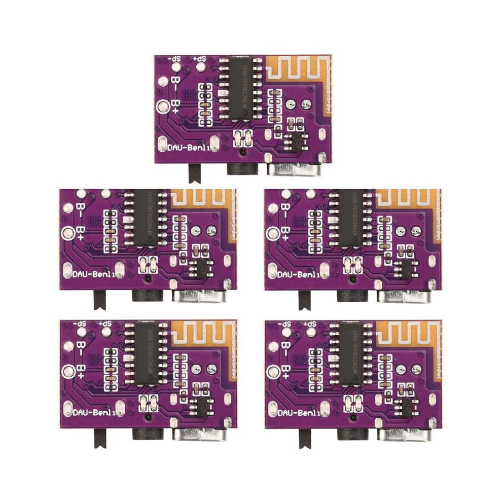 Dc3.5v-5V 5W Mono Audio Amplifier Decoder Board Supports Tws Pair Type-C Interface Electronic Component Kit 6032662848298