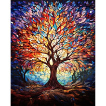 Viart Tree of Life Paint by Numbers for Adults- Tree Painting by Numbers for Adults, Tree of Life Paint by Numbers Kits for Home Wall Decor 16x20 Inch