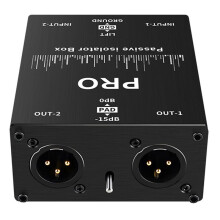 6.35 XLR Audio Isolator Mixer Noise Cancellation Audio Current Acoustic Filter Audio Noise Reducer XLR Audio Isolator