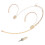 Earhook Microphone Headworn Headset Microphone Omnidirectional Condenser Mic for with Microphone Cover 2