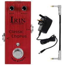IRIN An-09 Klassisches Chorus-Gitarreneffektpedal, Vollmundiger Chorus, 9-V-Adapter Inklusive, True Bypass, UK-Stecker