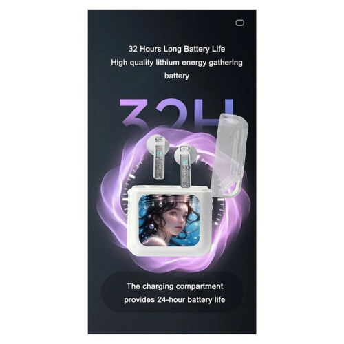 Touch Screen Earphone Noise Reduction Half in Ear Style Multi Function Long Battery Listen Music Phone Call 2