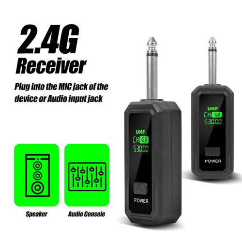 6.35mm UHF Wireless Microphone Adapter XLR Transmitter and Receiver for Dynamic Microphone Guitar Audio Mixer PA System 2