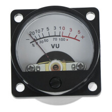 Ampoule VU-Mètre Haute Précision 6 V-12 V, Rétroéclairage Chaud, Enregistrement Audio, Ampèremètre, 1 Pièce