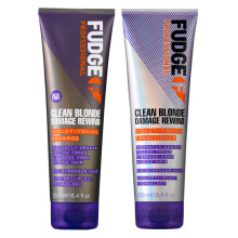 Fudge Clean Blonde Damage Rewind Purple Violet Toning & Repair Shampoo