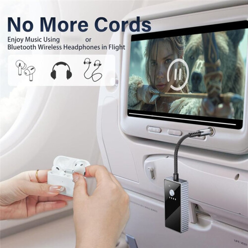 5.2 Transmitter,Low Latency, 3.5mm AUX Jack &  Receiver - Wireless Audio Adapter 2