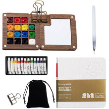 5 Pcs Pocket Watercolour Paint Set for Travel - Mini Gift for Painters and Artists