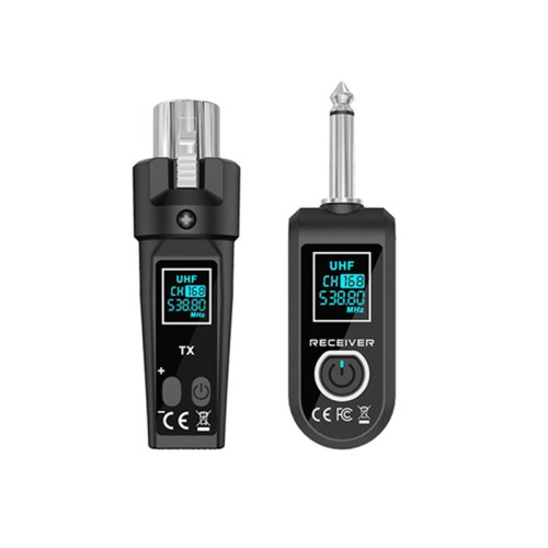 UHF Microphone Wireless Converter XLR Transmitter and Microphone Receiver for Dynamic Condenser Microphone Universal