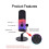 USB/XLR RGB Desktop Dynamische Microfoon voor Podcasting, Opnames, Gaming en Live Streaming, XLR/USB Dynamische Microfoon 5