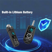Conversor Sem Fio de Microfone UHF, Transmissor XLR e Receptor de Microfone para Microfone Condensador Dinâmico Universal