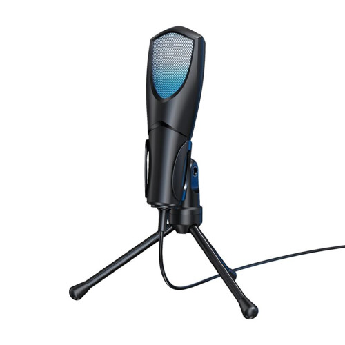 Microphone de Jeu Professionnel à Condensateur USB pour Ordinateur de Bureau, Éclairage RVB, Microphone de Vidéoconférence en Direct.