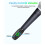 2.4GHZ Wireless Microphone Transceiver One-to-Two HD Sound Quality Automatic Noise Reduction Adjustable Volume 10