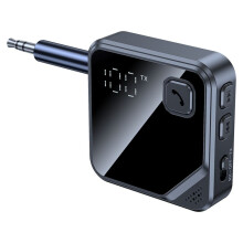Odbiornik Stereo  5.4 2 w 1, Nadajnik, Wejście AUX 3,5 mm, Wyświetlacz LCD Poziomu Głośności Baterii, do Słuchania Muzyki w