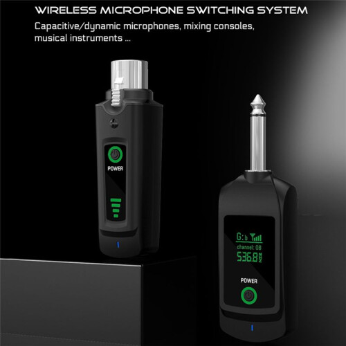 2.4G Wireless Microphone Converter System Transmitter Receiver for Dynamic Condenser Microphone Guitar Audio Mixer A 2