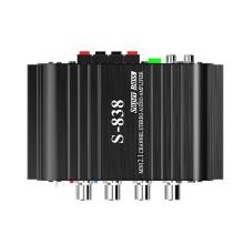Auto-Partner S-838 2.1CH Audio Power Amplifier, RMS 30WX2+40WX1 Class D Stereo Digital Audio Amp with Subwoofer Output