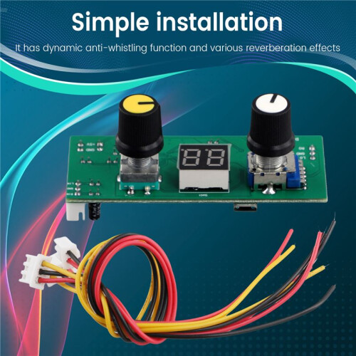 DSP Digital Reverb Module Singing Reverb Board Module KTV Mixing Console Effects Anti-Whistle Modification Module 2