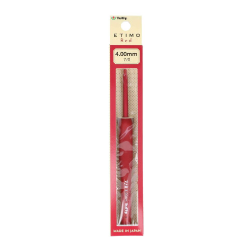 Tulip Crochet Hook, Red, 4 millimeters 2