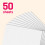 50 Sheets, A3 300gsm Card Thick Art Paper - White 5
