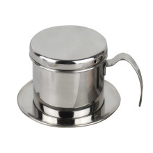 Vietnamese Coffee Maker 304 Stainless Steel Dripper with Density Filter for Rich Flavor