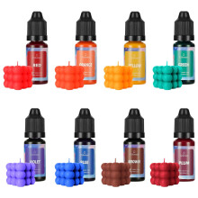 Alaoo Candle Dye, 8 Colours Liquid Candle Dye, Candle Dye for Soy Wax, Candle Colours Dye for Candle Making, Highly Concentrate Natural Candle Dye,