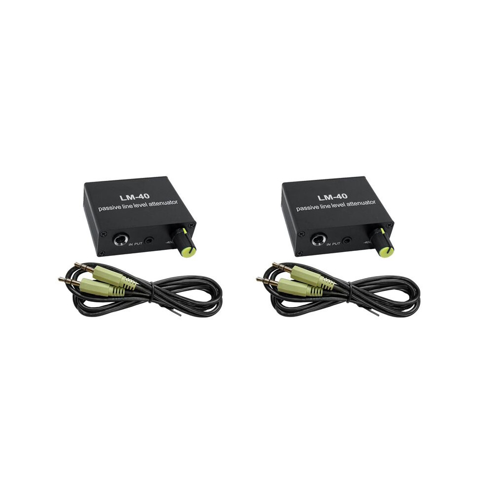 2X Audio Passive Attenuator, Output Signal Sound Card,Speaker,Microphone,Mic Port,High Low Level Converter+3.5 6132795468957