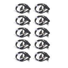 10X Verdeckt Akustik RöHren Sicherheit Leibwächter Ohrhörer Headset PTT Mic Kompatibel für  CP040 DP1400 GP68 GP88