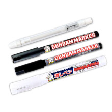 Someie GSI Creos Gundam Marker type GM301 Black & GM302 Gray & GM300 Eraser Pen & Knock-Type Eraser Flow-in Panel Lining Pens