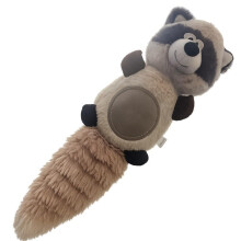 (Racoon) Squeaky Pet Plush Animal Chew Toy