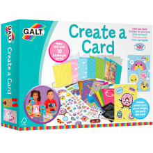 Galt Create a Card Craft Kit for Kids, Activity Set for Children, Decorate, Make & Send 10 Handmade Cards, Add Stickers, Draw, Colour & More - for