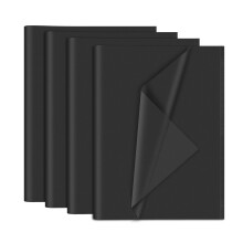 NEBURORA 120 Sheets Black Tissue Paper 35 x 50 cm Wrapping Bulk Wrap for Gift Bags Packaging Floral Filler Crafts Birthday Christmas Halloween