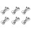 6X 3 Ways Electrode Daisy Chain Harness Cable Copper Wire for Guitar Effects Power Supply Adapter Splitter 1