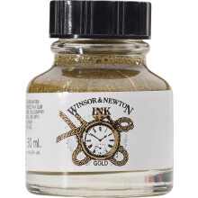 Winsor & Newton 1010283 Drawing Ink Bottle, 30 ml - Gold