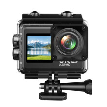 V6R 6K Ultra HD Actionkamera Dubbelskärm 30fps WIFI 30M Vattentät EIS Anti-Shake Loopinspelning Avancerad Sportkamera
