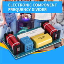 2 Pezzi WEAH-338 Divisore di Frequenza Audio un 3 Vie Treble + Midrange + Bass Crossover Speaker Filtro per Altoparlante da 8 Pollici DIY