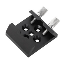 Telescoopzoekerkijker Basismontageadapter Platte Basis voor Zwaluwstaartsleuf 1/4 Draad Conversieaccessoires Zwart