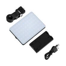 RGB LED-Telefoon Selfie-Licht 2000MAh Batterij Oplaadbaar Video-Invullicht Draagbaar Videolicht met 3 Verlichtingsmodi