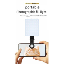RGB LED-Telefoon Selfie-Licht 2000MAh Batterij Oplaadbaar Video-Invullicht Draagbaar Videolicht met 3 Verlichtingsmodi
