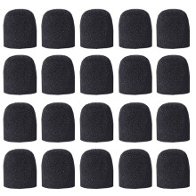 20Pack Black Foam Microphone Windscreen, Mic Foam Covers Handheld Microphone Windscreen for Karaoke KTV Recording Studio
