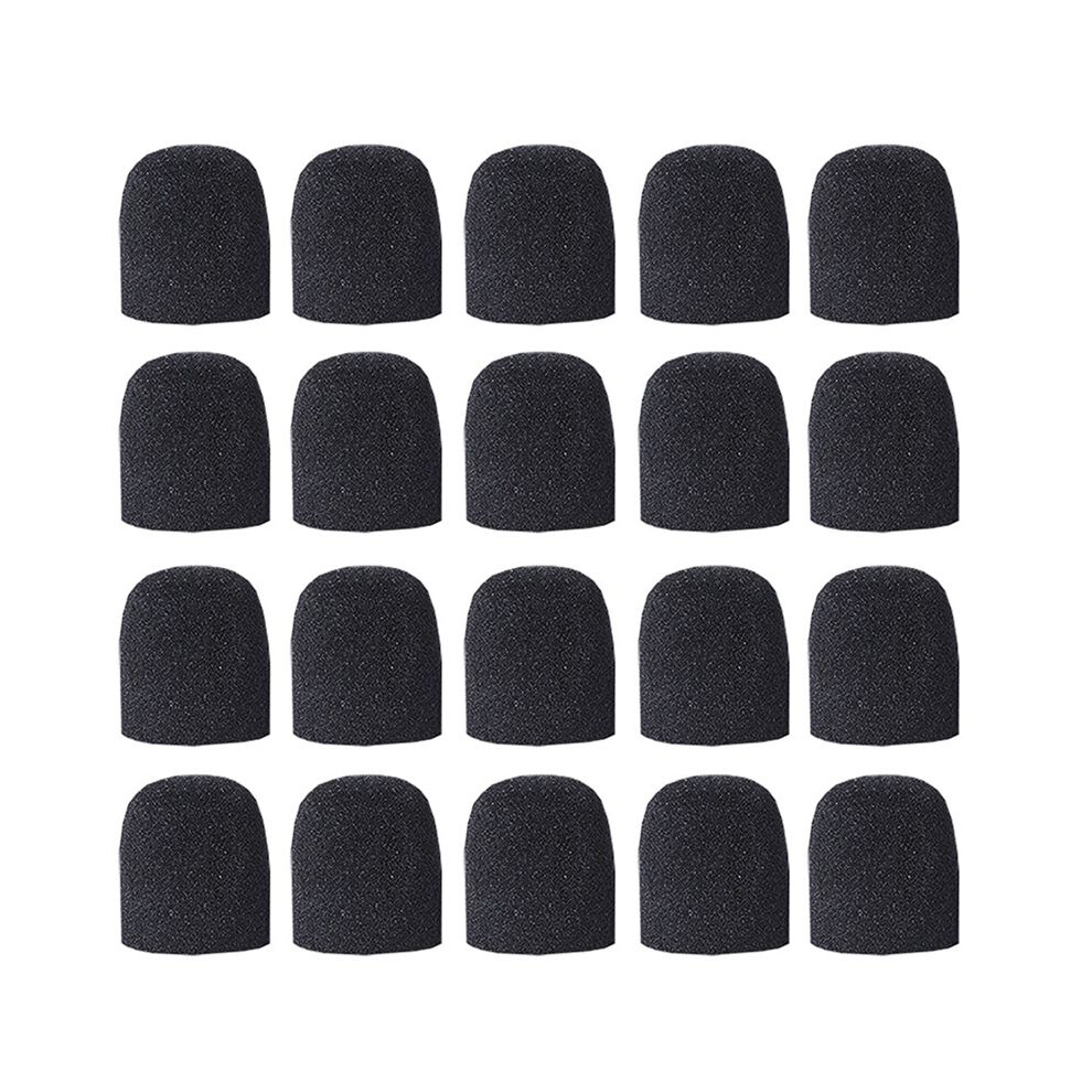20Pack Foam Microphone Windscreen, Mic Foam Covers Handheld Microphone Windscreen For Karaoke Ktv Recording Studio Black 6031362781300