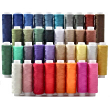 BlesSew Sewing Threads for Sewing Machine and Hand Stitching in Storage Gift Package ? 36 Assortment Colours on Spools of 150 Yards Each - Include
