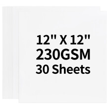 30 Sheets White Cardstock - 12?? x 12?? Heavy Weight 230g/85lb Cover Card Stock Paper Perfect for Scrapbooking, Crafts, Business Cards UAP05WH030