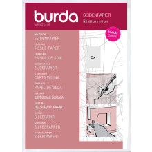 Burda Dressmakers Plain Tissue Paper, 5 Sheets, 150cm x 110cm