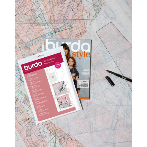 Burda Dressmakers Plain Tissue Paper, 5 Sheets, 150cm x 110cm 2