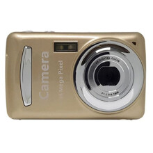 Portable Digital Camera 16 Million HD Pixel Compact Home Digital Camera for Kids Teens Seniors Gold