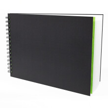 Artgecko Mixed Media Sketch Book A4 Landscape - 80 Pages (40 Sheets) 150gsm White Cartridge Paper