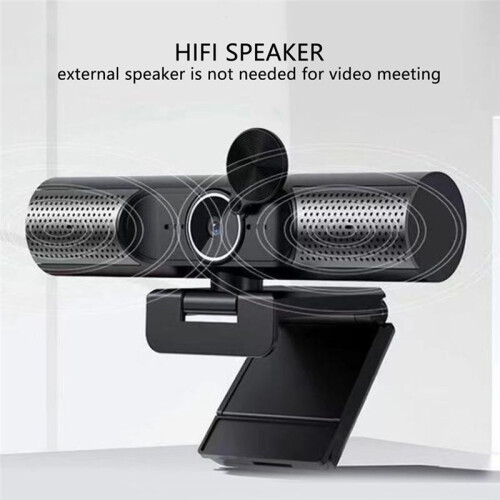 Webcam USB Webcam 2K Autofocus HiFi-Luidspreker Ruisonderdrukking Microfoon PC-Camera voor Desktop-Laptop Videochat 2