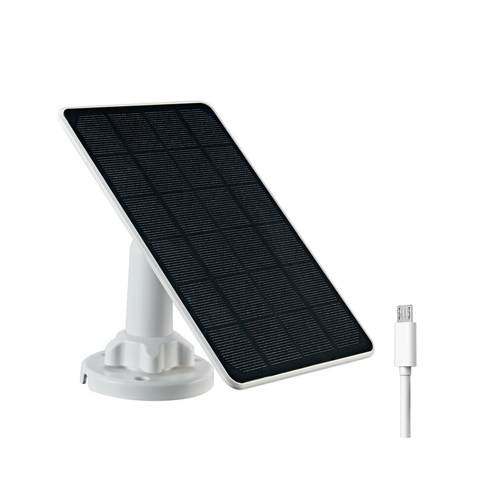 3W Solar Panel For Security Camera Outdoor Ip65 Waterproof With 3 Meters Charging Cable For Outdoor Camera Charging,A 4711285644716