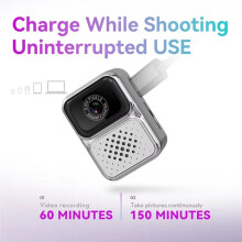 0.96 Inch Retro Sports Camera with Screen Home Outdoor Thumb Cam Portable Small Video Recorder for Kids Gift White